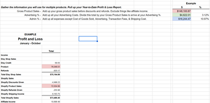 Product Profit Calculator - Product Pricing Worksheet in Sheets and Excel
