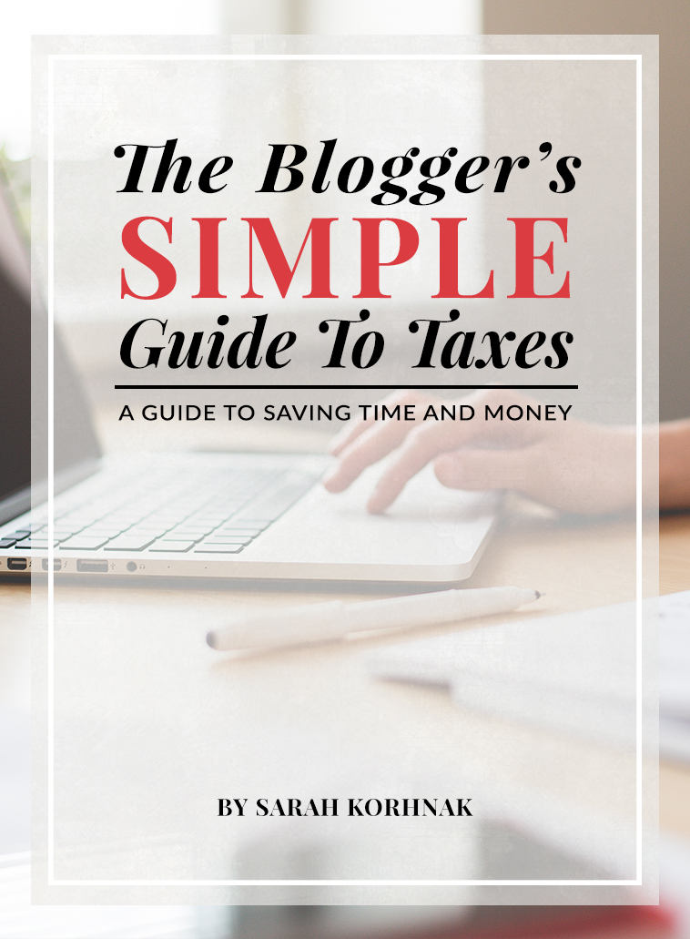 The Blogger's Simple Guide to Taxes, PDF eBook instant digital download