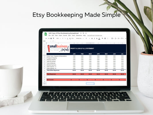 Bookkeeping Spreadsheet for Etsy Sellers - Google Sheets